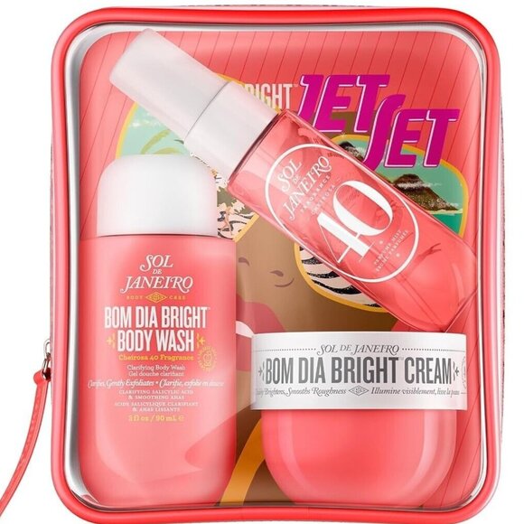 Jet Set Sol De Janeiro Bom Dia Bright Cheirosa 40 Cream, Spray, Shower Gel H5